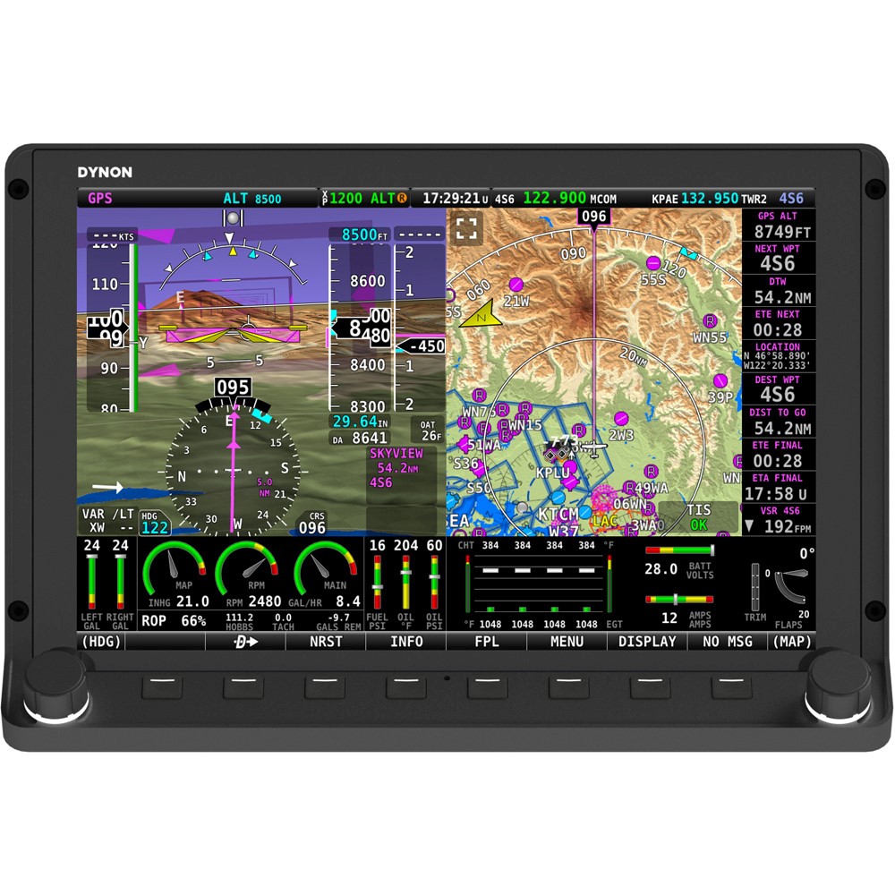 Dynon SV-HDX800 SkyView HDX 7” (com visão sintética)